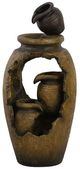 A & B Home Earthy Brown 3-Tier Decorative Outdoor Water Fountain-1