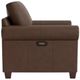 Bassett® Furniture Customizable Carolina Leather Panel Arm Chair-2
