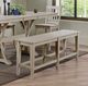 Winners Only® Carmel Oyster Gray Dining Bench-1
