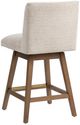 Classic Home Ava Vanilla Oat Swivel Counter Stool-3