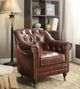 ACME Furniture Aberdeen Vintage Dark Brown Accent Chair-1