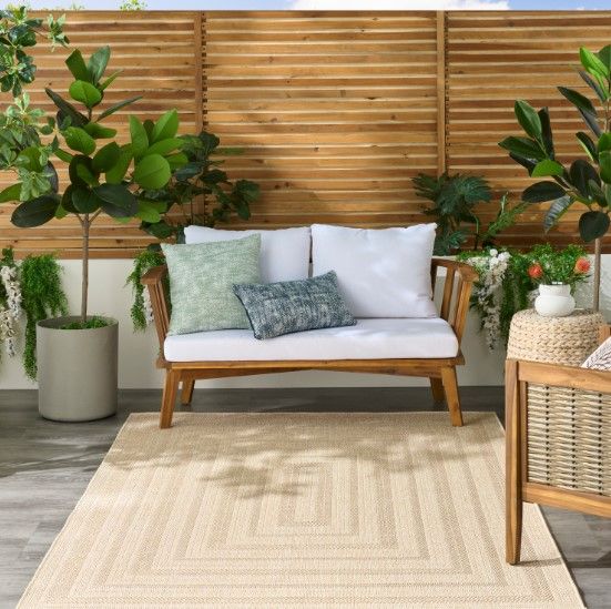 Nourison Home™ Tulum Cream 5'x7' Style 4 Area Rug-1