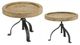 A & B Home 2-Piece Black/Brown Wood Riser Tray Set-0