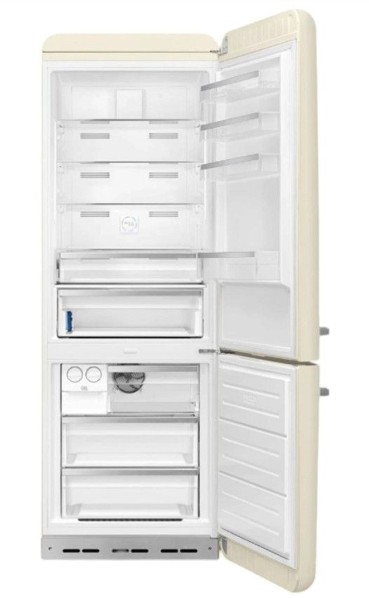 Smeg Retro Style 28 in. 18.0 Cu. Ft. Cream Bottom Freezer Refrigerator-1
