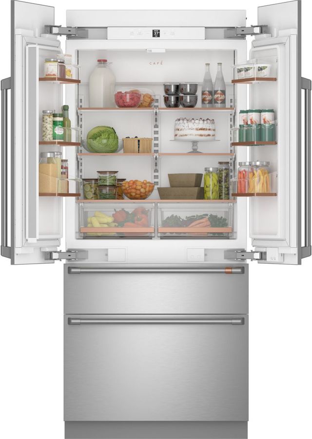 Café™ 36" 20.1 Cu. Ft. Panel Ready Built-In French Door Refrigerator-4