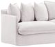 Dovetail Furniture Lexia White Slipcovered Sofa-1