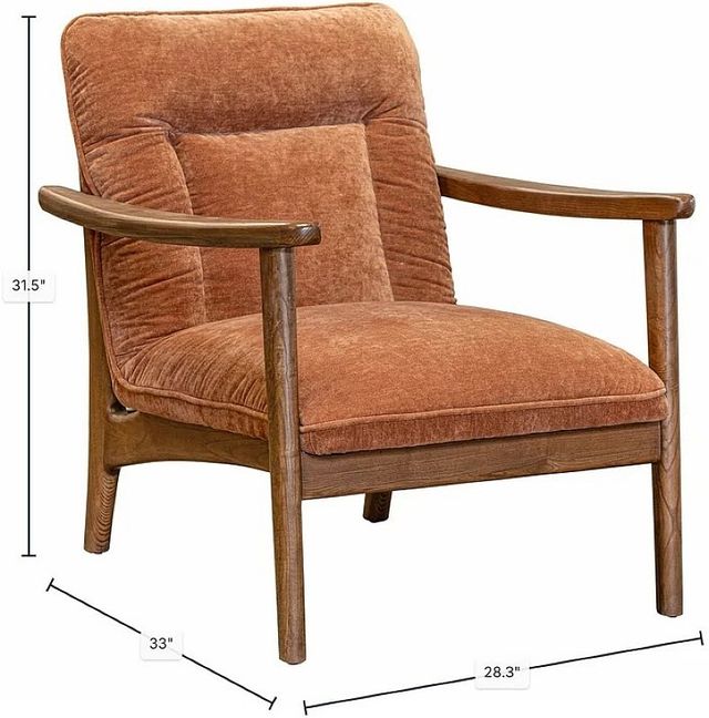 LH Home Scale Highland Brown/Rust Club Chair-2