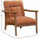 LH Home Scale Highland Brown/Rust Club Chair-2