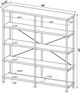 Coaster® Analiese Mango Double Bookshelf-2