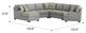 Emerald Home Analiese 5-Piece Light Gray Left-Arm Facing Sectional and Chaise-2
