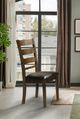 Mazin Furniture Sansa Black/Brown Side Dining Chair-4