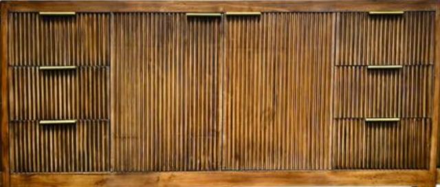 Million Dollar Rustic Sugar Brown Breakfront Console-1