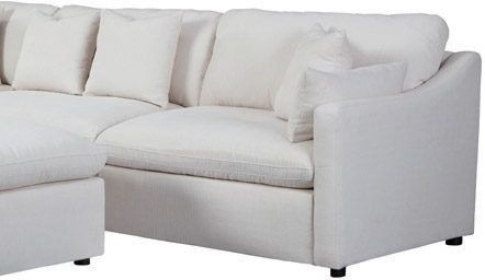 Coaster® Hobson Off-White Sloped Track Arms LAF Chair-0
