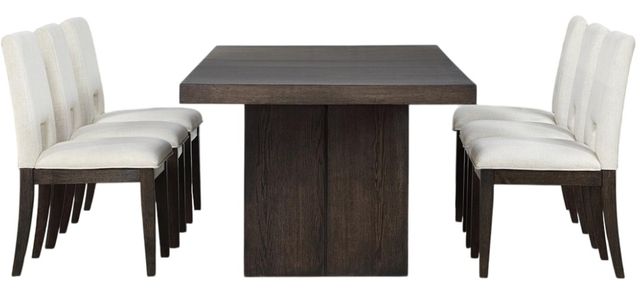Steve Silver Co. Evan 7-Piece Walnut/White Dining Table Set-0