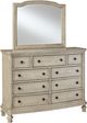 Miroir de chambre à coucher Demarlos, blanc parchemin, Signature Design by Ashley®-1