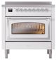 Ilve® Nostalgie II Noblesse 36'' Custom RAL Color Pro Style Induction Range with Chrome Trim-1
