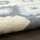 Nourison Home™ Copenhagen Ivory Navy 5'x7' Area Rug-4