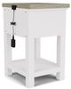 Riverside Furniture Cora Cloud/Fog 1-Drawer Nightstand-3