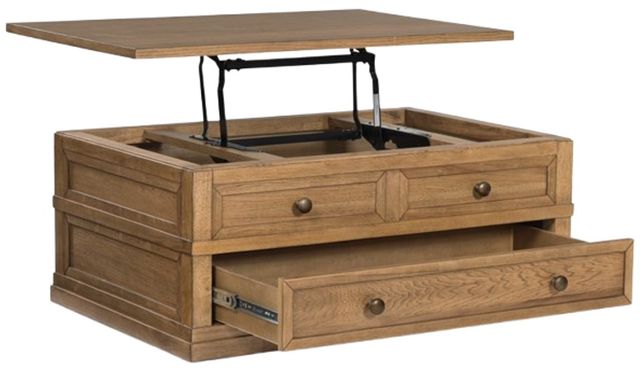 Signature Design by Ashley® Sharlance Light Brown Cocktail Table-4