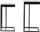 A & B Home 2-Piece Blue Mosaic Nesting Tables with Black Metal Base -3