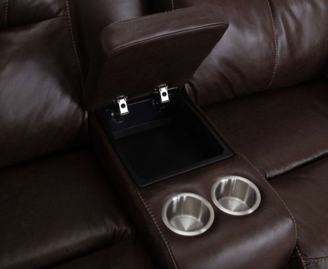 Franklin™ Culver Rogue Espresso Power Reclining Loveseat with Power Headrest-3