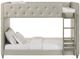 Intercon Addyson Fog Twin/Twin Upholstered Bunk Bed-2