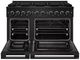 ZLINE Marino 48" Black Stainless Steel Pro Style Dual Fuel Range with 8 Brass Burners-1