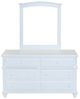 Cottage Creek Furniture Abilene White Mirror-2