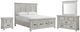 Elements International McCoy 4-Piece Antique White King Storage Bedroom Set-0