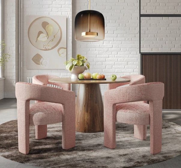 Jofran Inc. Urban Archive Gwen Pink Upholstered Chair-1