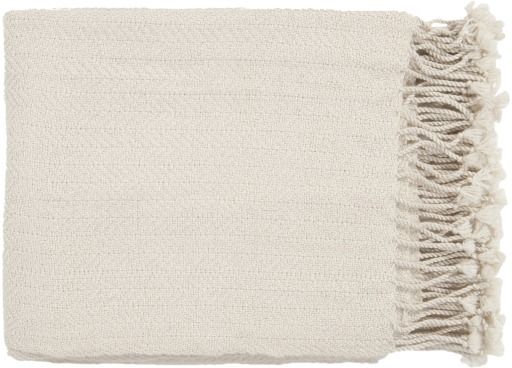 Surya Turner Khaki 50"x60" Throw Blanket-0