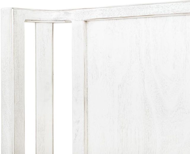 International Furniture Direct White Roots White Queen Panel Bed-4