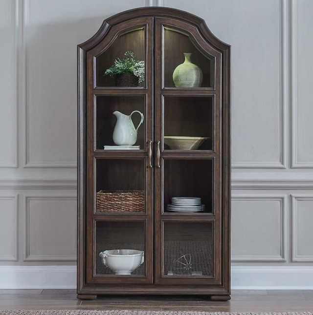 Liberty Furniture Provence Park Chateau Brown Bunching Display Cabinet-1