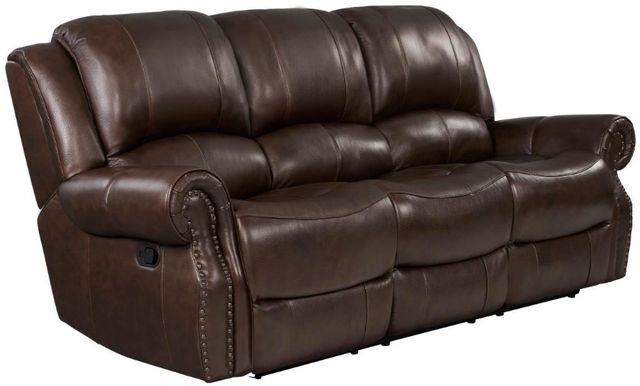 Corinthian Furniture Ranger Chocolate Headrest Reclining Sofa-0