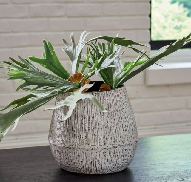 Signature Design by Ashley® Claymount Distressed Brown 10" Vase-3