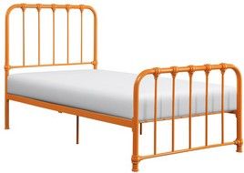 Mazin Furniture Bethany Orange Twin Youth Bed-1