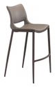 Zuo® Ace Gray & Walnut Set of 2 Bar Chairs-0