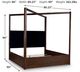 Signature Design by Ashley® Dilenno Dark Brown California King Canopy Bed-3