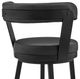 Armen Living Bryant Black 30" Swivel Bar Stool-3