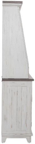Liberty Furniture River Place Riverstone White Server and Hutch-2