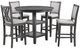 New Classic® Home Furnishings Amy 5-Piece Gray Counter Dining Set-0