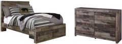 Benchcraft® Derekson 4-Piece Multi Gray Full Panel Bed Set