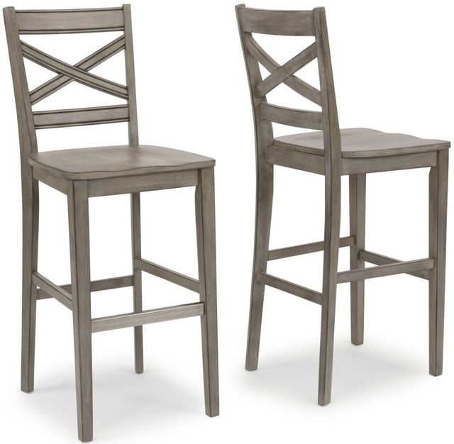homestyles® Mountain Lodge Gray Bar Stool-4