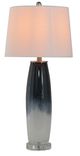 A & B Home Ombre Grey/White Glass Table Lamp-1