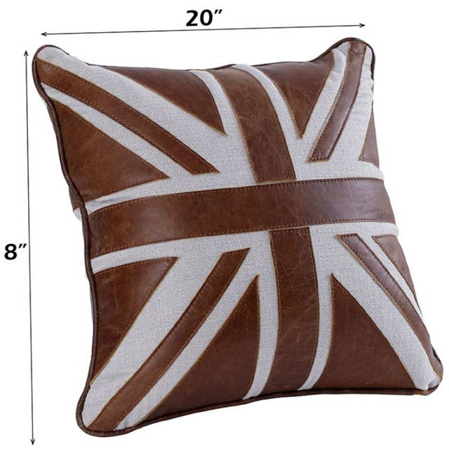 ACME Furniture Brancaster 2-Piece Brown/Linen Accent Cushion Set-1