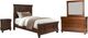 Liberty Furniture Industries Rustic Traditions 4-Piece Rustic Cherry Twin Panel Bedroom Set-0