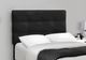 Monarch Specialties Inc. Black Twin Upholstered Panel Youth Bed-2