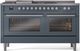 Ilve® Professional Plus II 60" Blue Grey Pro Style Dual Fuel Range-0