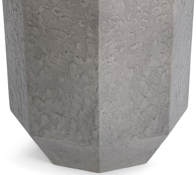 Classic Home Morse Dark Gray Concrete Outdoor End Table-3