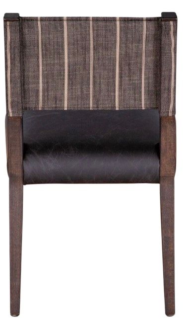 Home Trends & Design Grosvenor Maya Black Striped/Vintage Java Dining Chair-3
